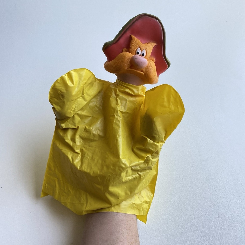Vintage‎ 60's Looney Tunes Hand Puppet Yosemite Sam Yellow Toy
